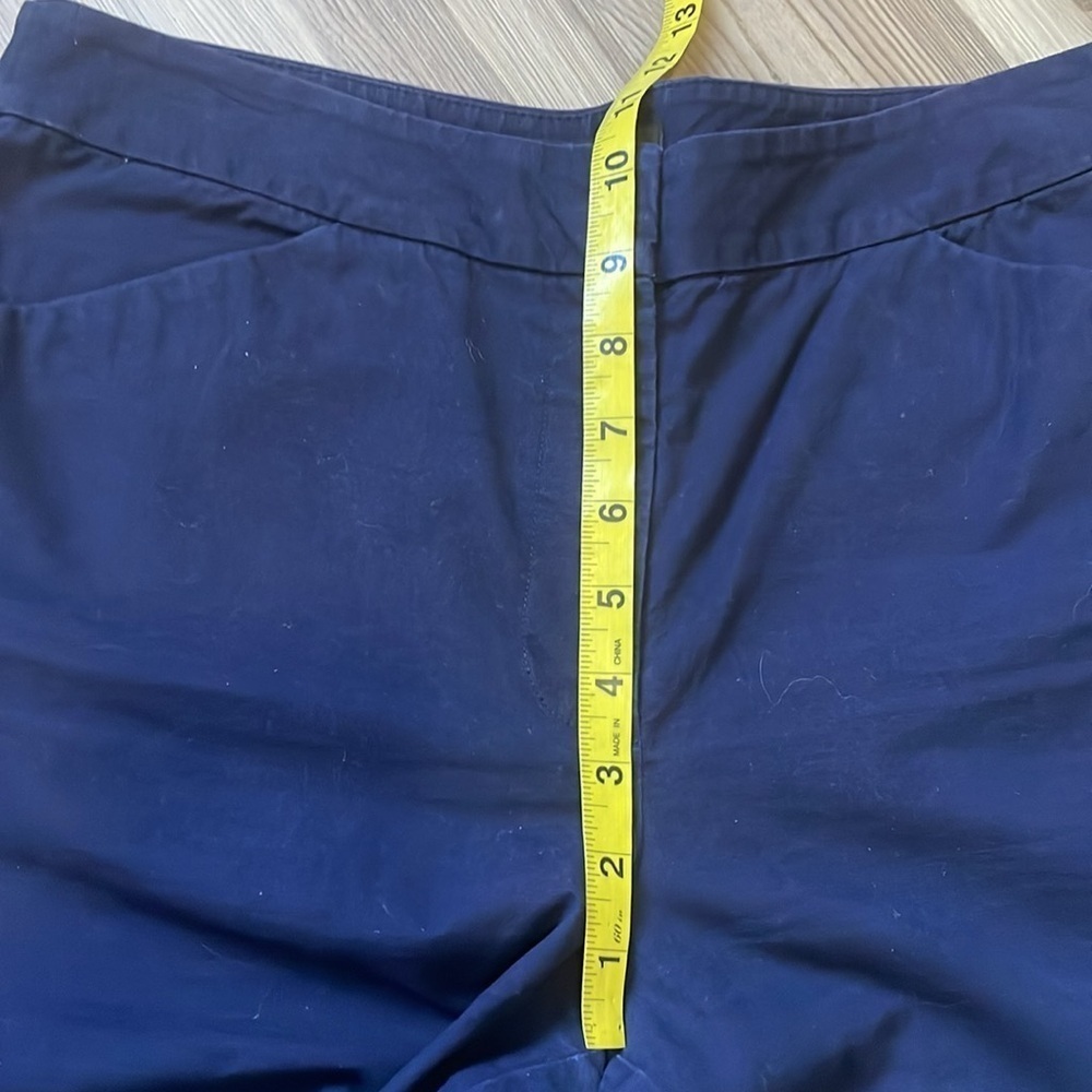 Talbots Heritage Straight Leg Chinos Pants Navy Size 6 Casual Travel Neutral - Picture 8 of 13